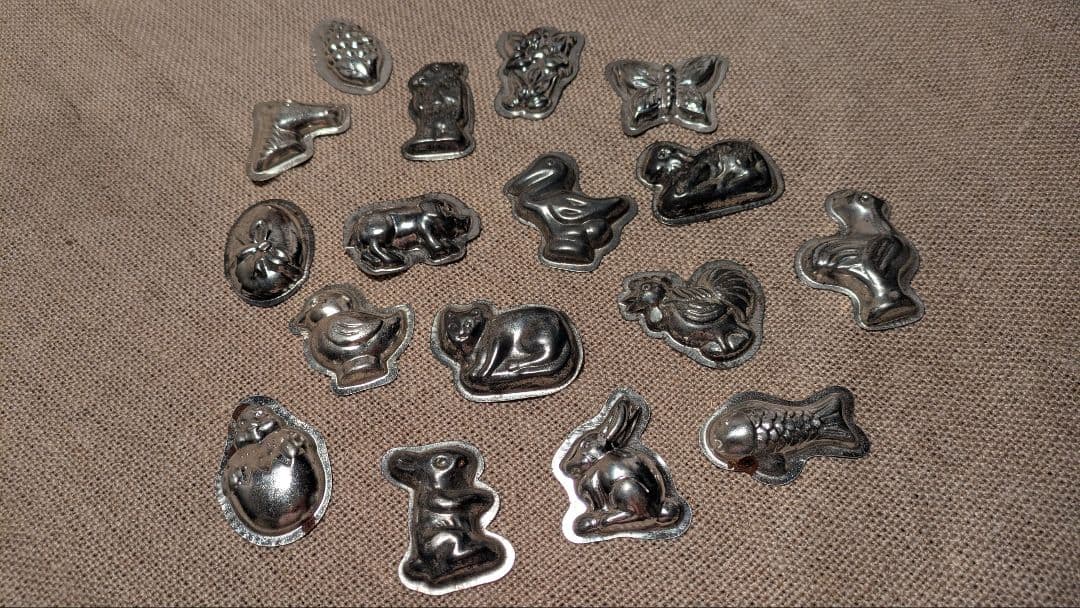 ヴィンテージ チョコレート型 17個セット ブリキ製 モールド CT-1