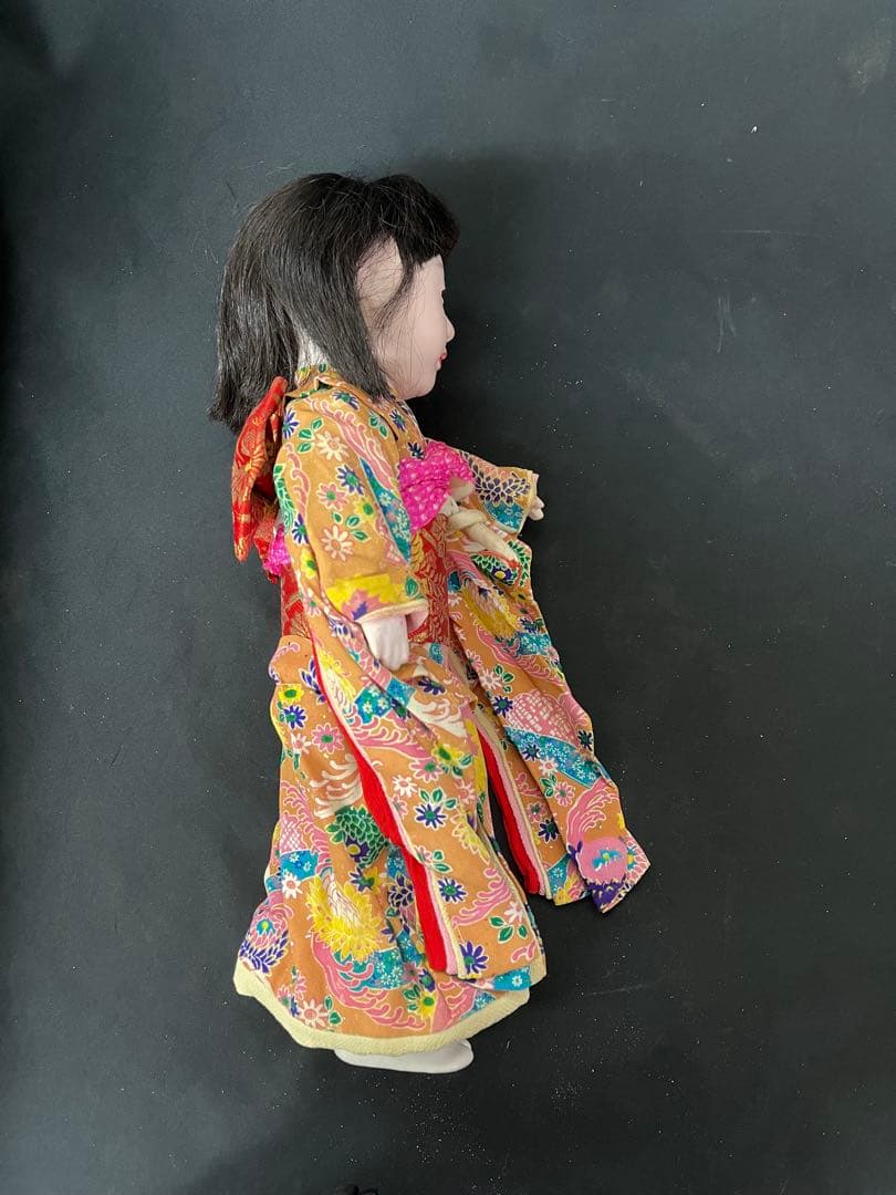市松人形　抱き人形　アンティーク　古玩具　愛　松風　レトロ　ビスクドール