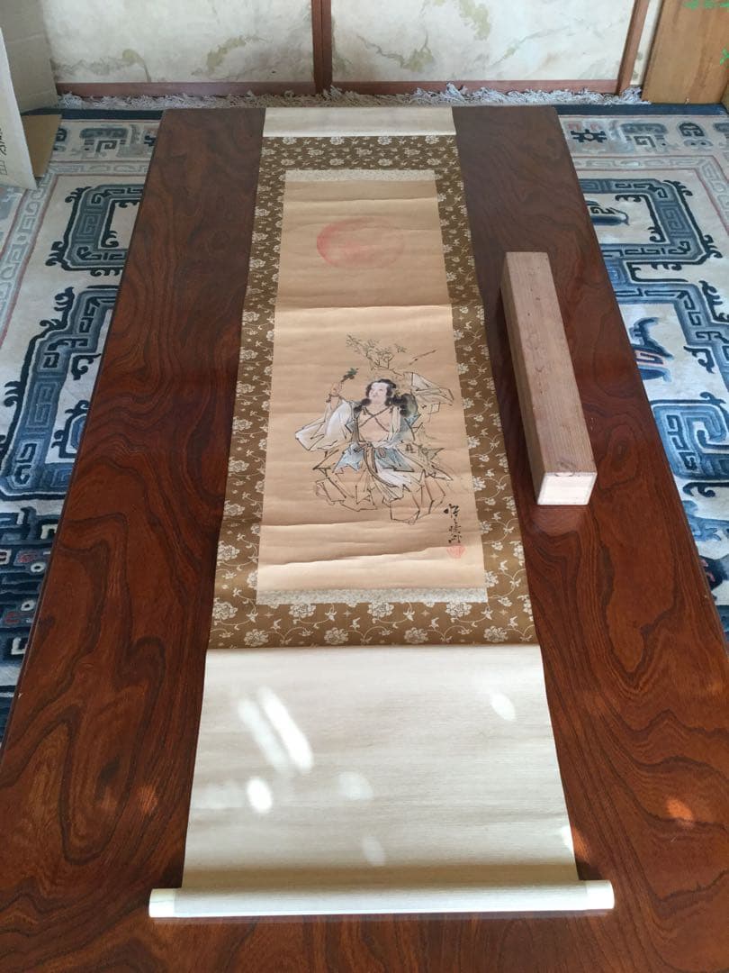 【大幅に値下げ】河鍋暁斎 かわなべ きょうさい 肉筆掛け軸（真贋不明）