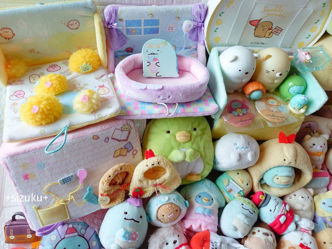 【豪華115点】すみっコぐらし ハウス 家具 てのりぬいぐるみ 色々 まとめ売り