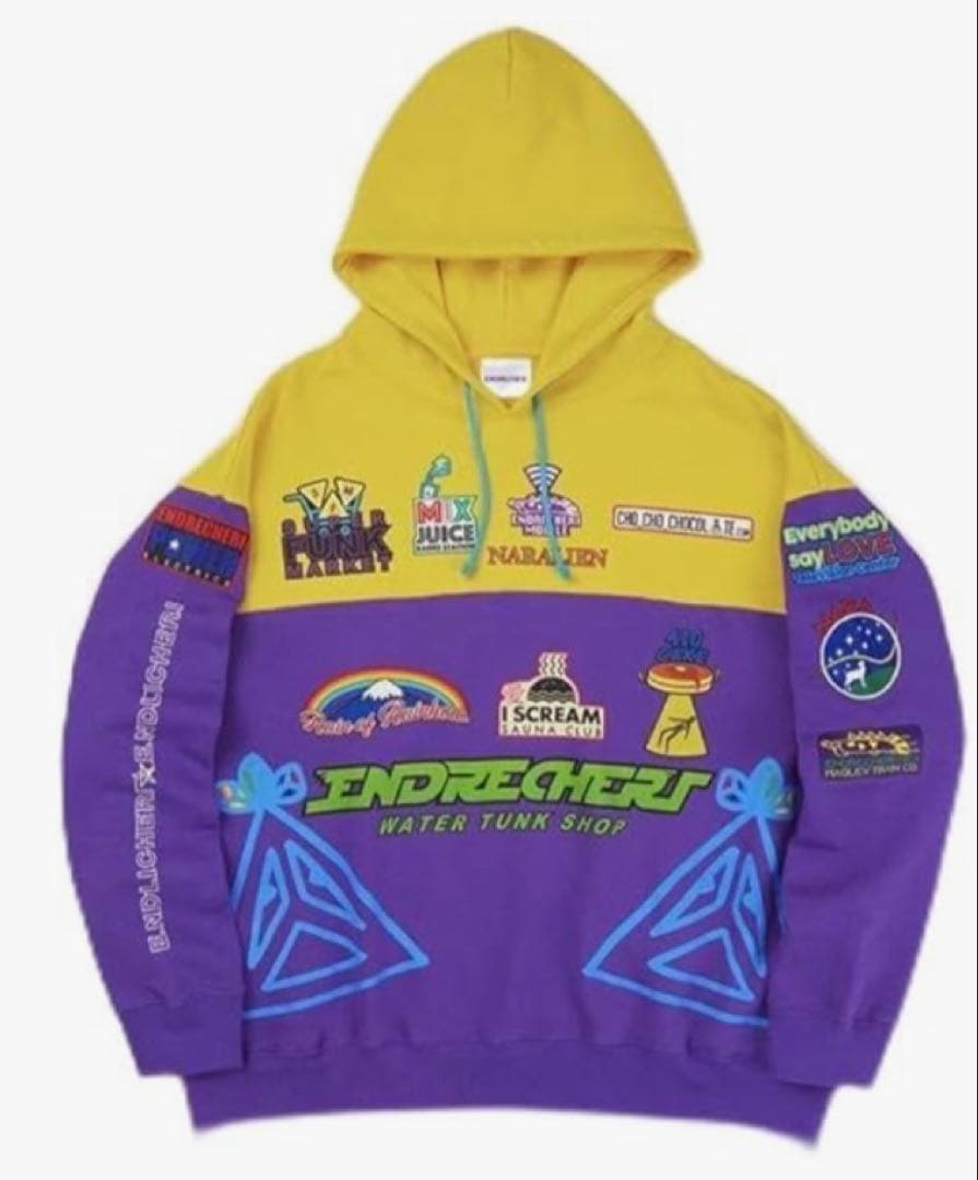 ENDRECHERI. フーディー(イエロー×パープル)