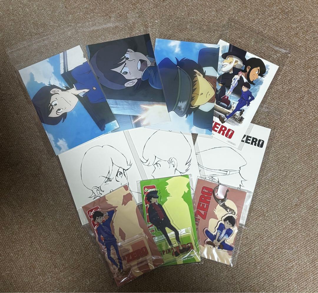 ルパンゼログッズセット　アクリルスタンド　アクリルキーホルダー　ポストカード