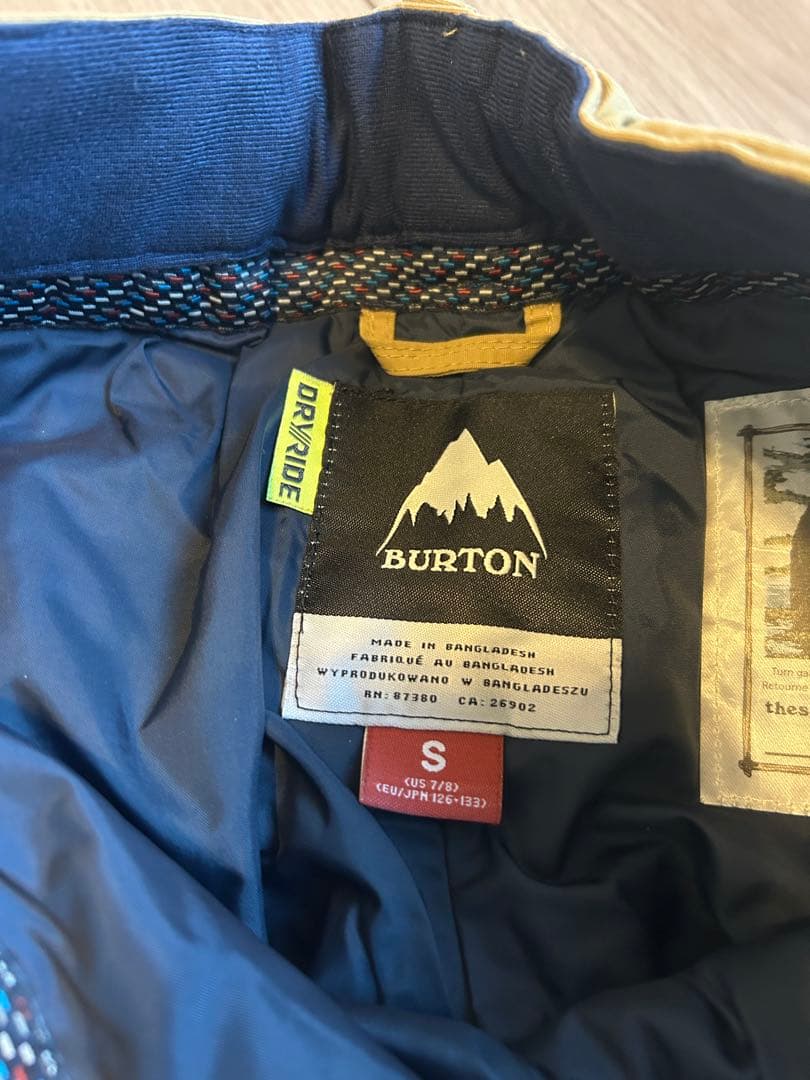 バートン　子ども用　スノーボードウェア　セット