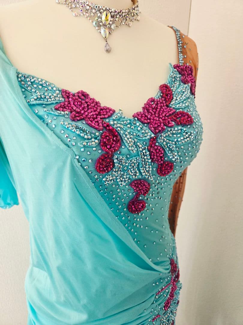 Chacott チャコット 凛舞 英国製 豪華ラテンドレス 社交ダンス ルンバ