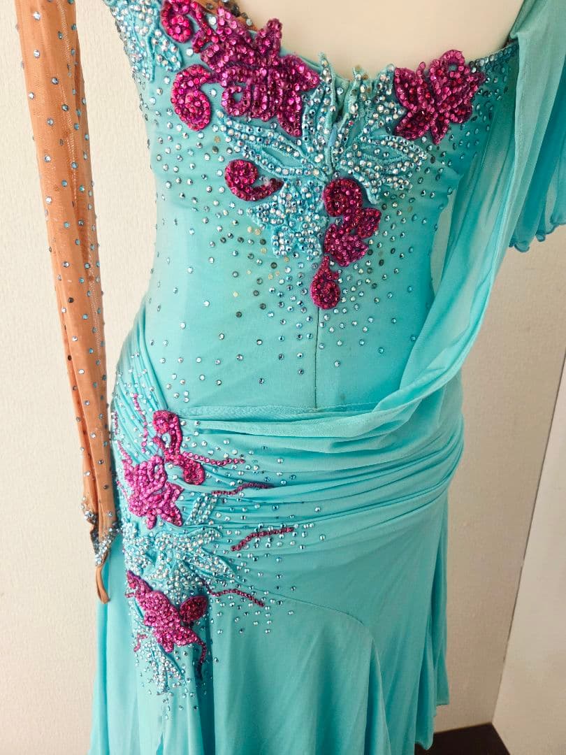 Chacott チャコット 凛舞 英国製 豪華ラテンドレス 社交ダンス ルンバ