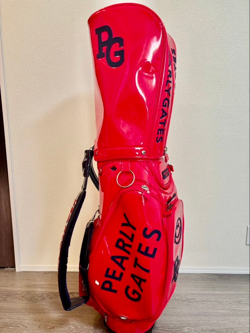 PEARLY GATES／エナメル キャディバッグ美品【国内正規品】