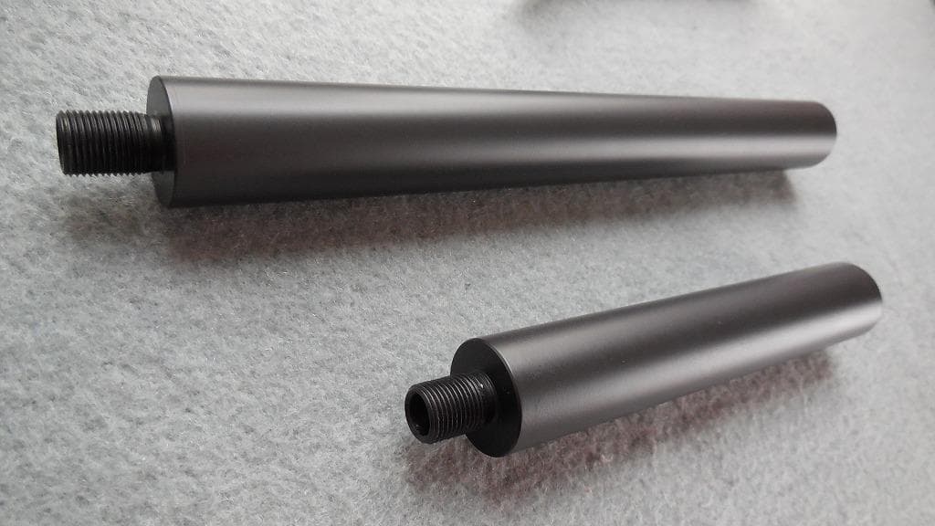 マルゼン　ワルサーP38デタッチャブル用　ストック+サイレンサー1本　カスタム品