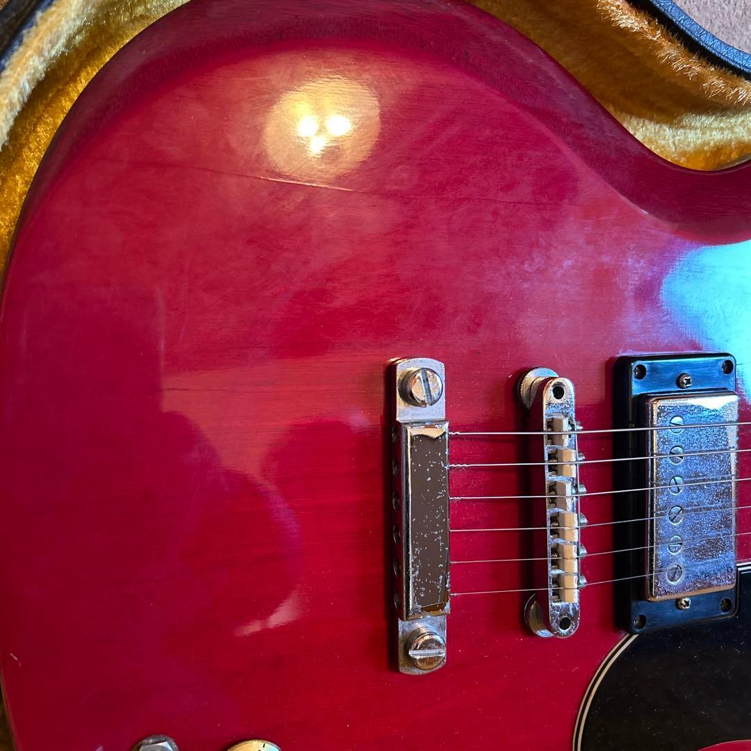 ジャパンビンテージMorris SGエレキギター オリジナルハードケース付き