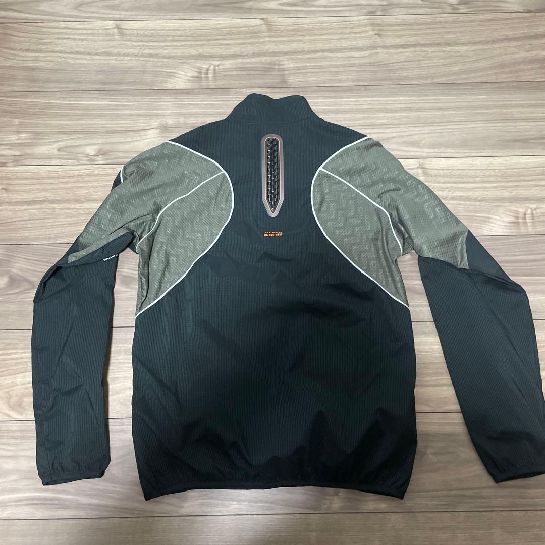 ミズノプロ 野球 ハーフジップジャケット長袖 ブラック Mサイズ