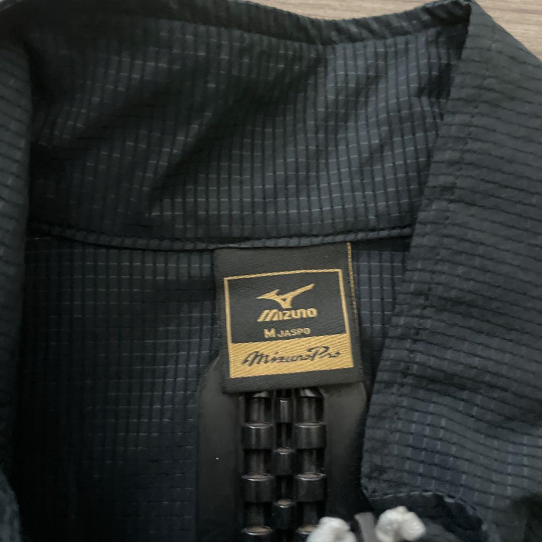 ミズノプロ 野球 ハーフジップジャケット長袖 ブラック Mサイズ