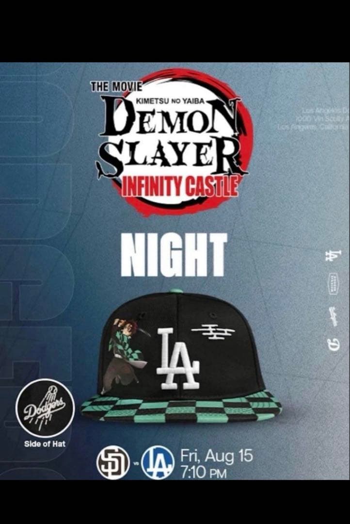 【現地限定】鬼滅の刃 ドジャース コラボキャップ damon slayer