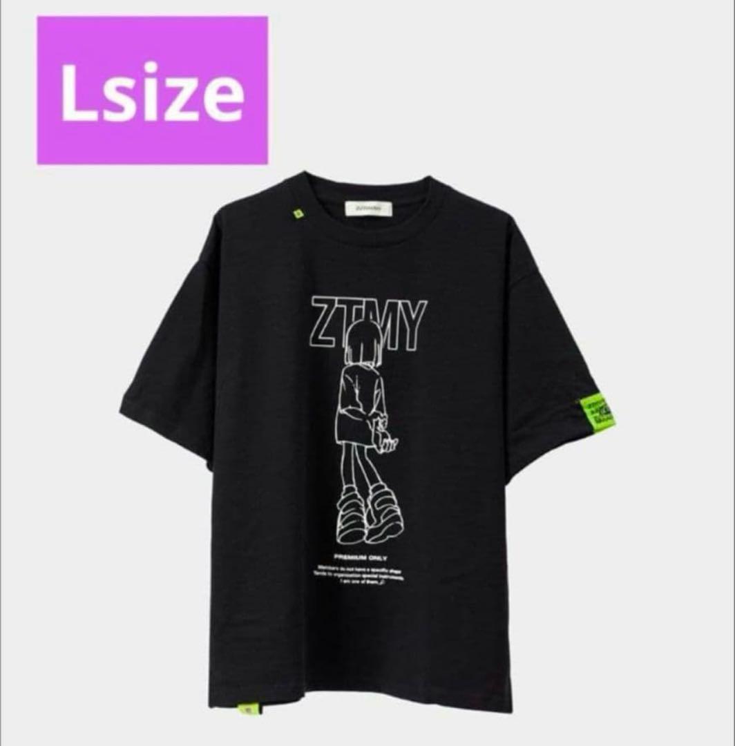 ずとまよ ニラちゃんTシャツ ブラック L