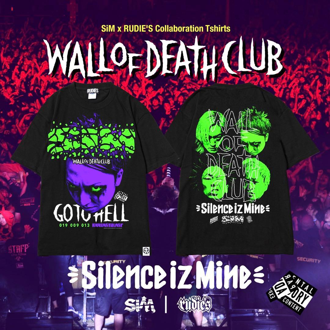 SiM x RUDIE'S WALL OF DEATH CLUB Tシャツ XL