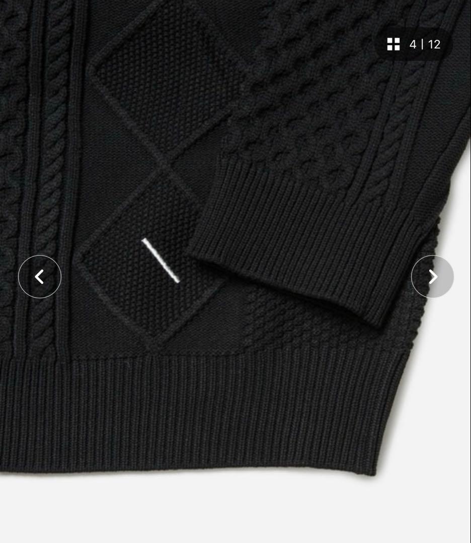 Saturdays Golf Polo Cable Knit ブラック