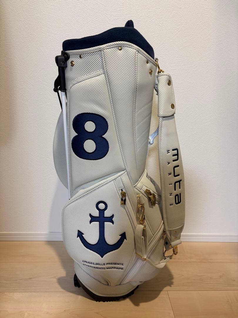 最終価格　muta ゴルフバッグ ホワイト　エシカルレザー