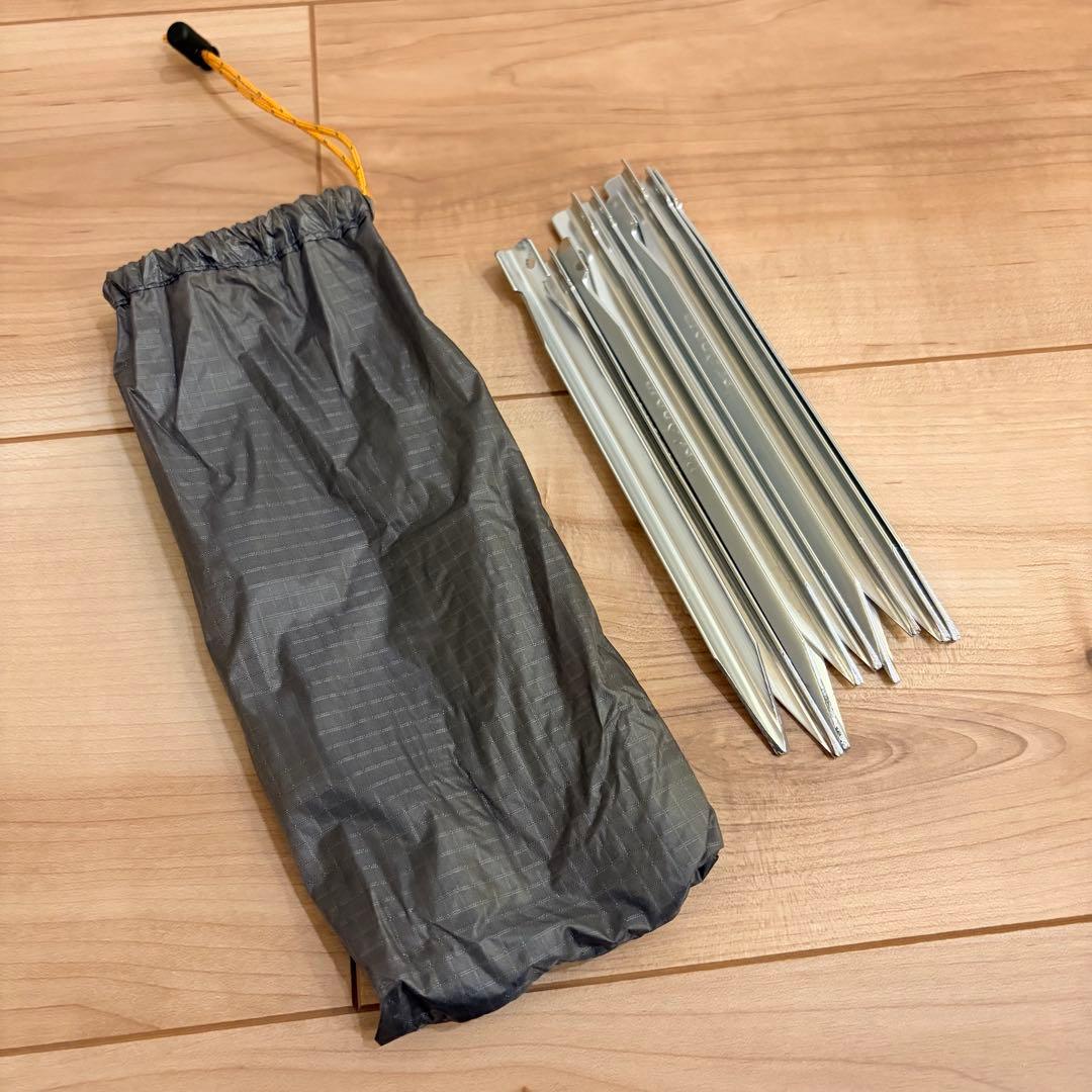 【メンテ済】モンベル ステラリッジ4型 スリーブ式＋チタン＆雪用ペグ付