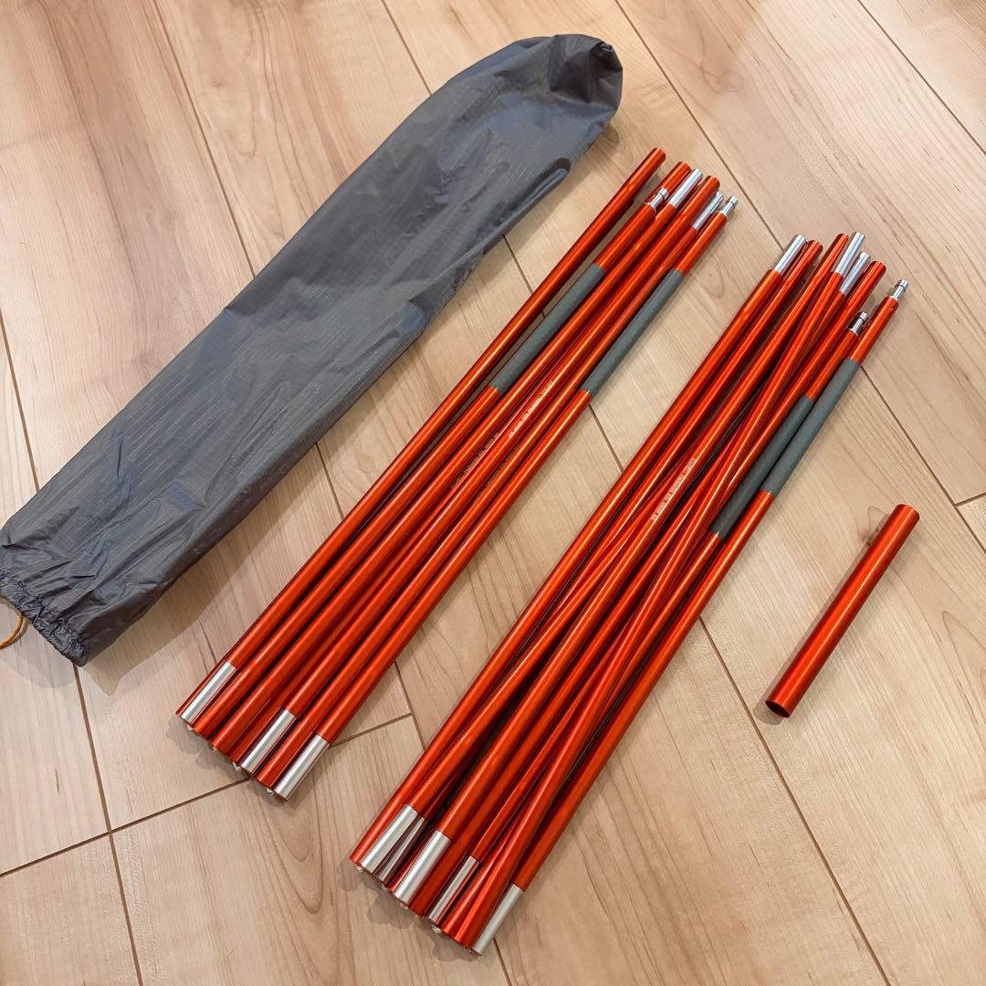 【メンテ済】モンベル ステラリッジ4型 スリーブ式＋チタン＆雪用ペグ付