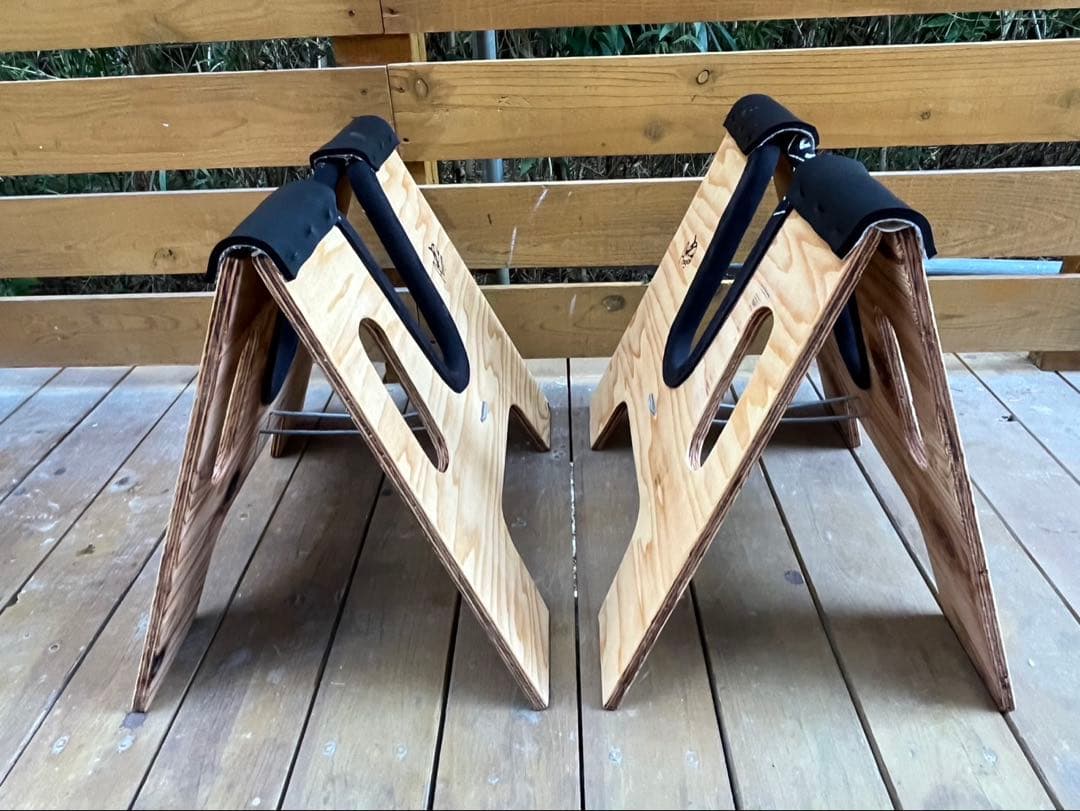 【オリジナル】サーフボードスタンド　木製　ロングボード