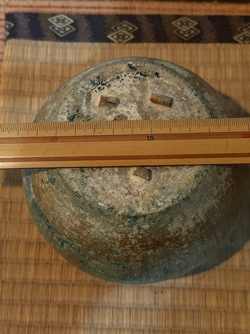 骨董　緑釉壺　古代出土品　漢時代　中国美術　古美術