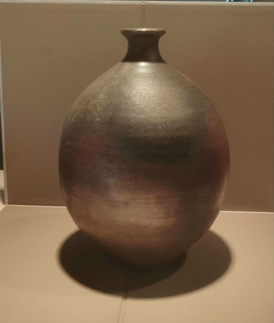 金彩備前焼壺　極上品