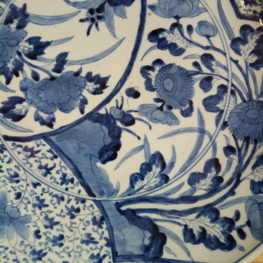 古伊万里 　大皿　飾皿　直径約３８cm