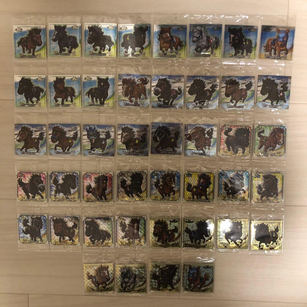 サラブ烈闘 シール PDR・RCR・FMR・WNR・LGR コンプリートセット②