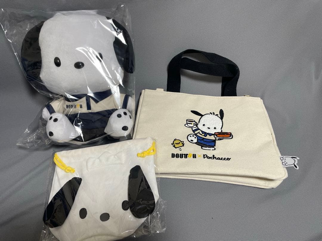 ドトール 福袋 ポチャッコ サンリオ トートバッグ 巾着 ぬいぐるみ
