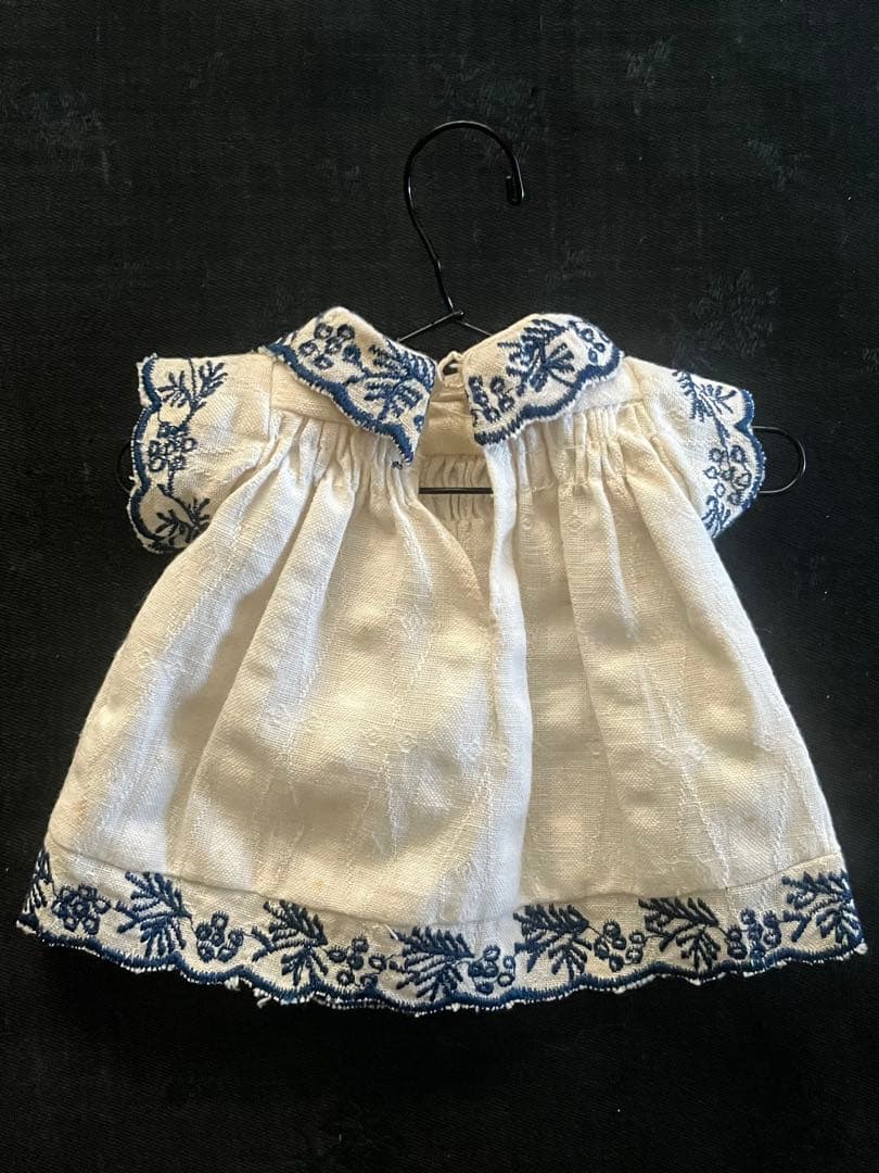 アンティークヴィンテージテディベア ぬいぐるみ陶器人形フランスレースボタンセット