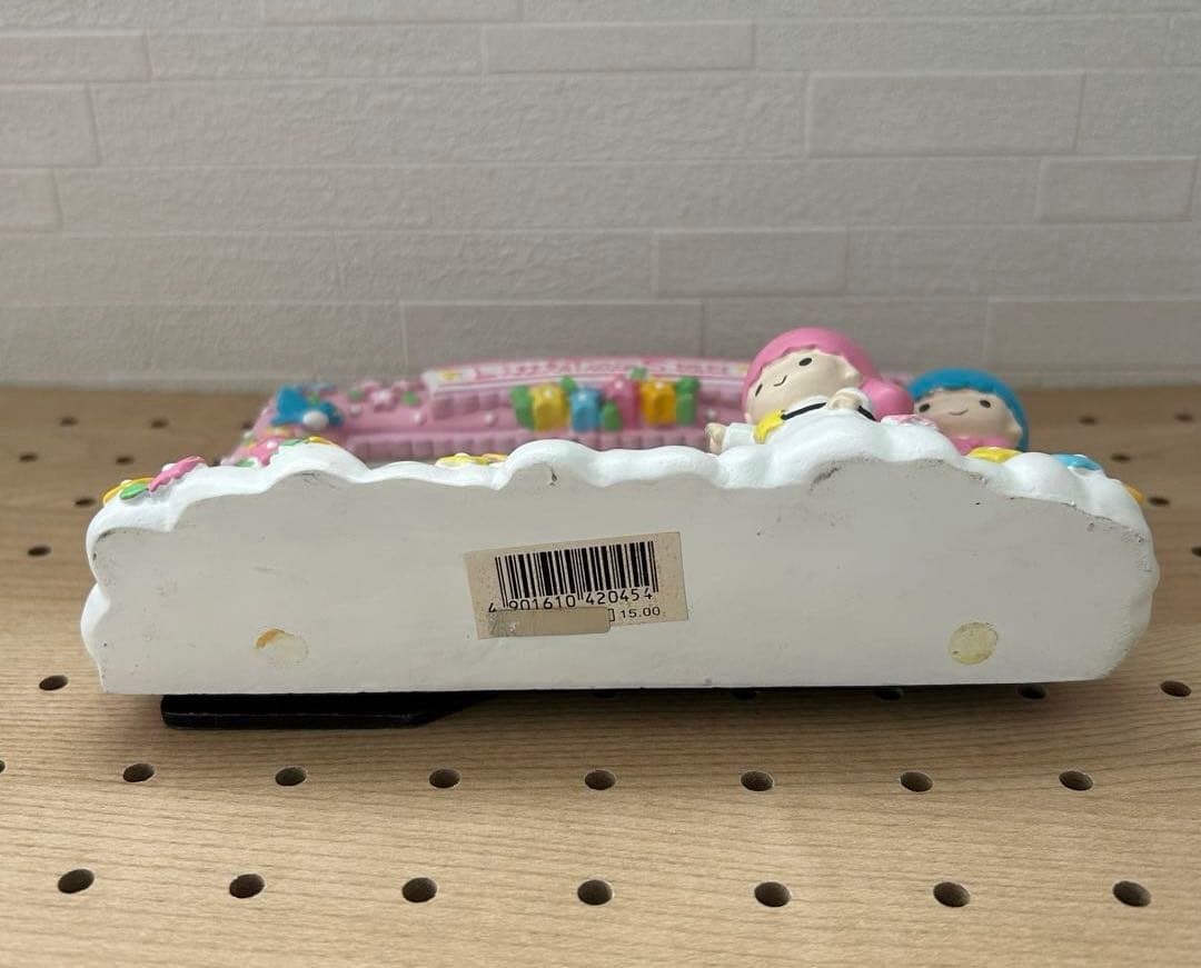 希少★キキララ　L判写真立て　陶器製　昭和レトロ　リトルツインスターズ　サンリオ