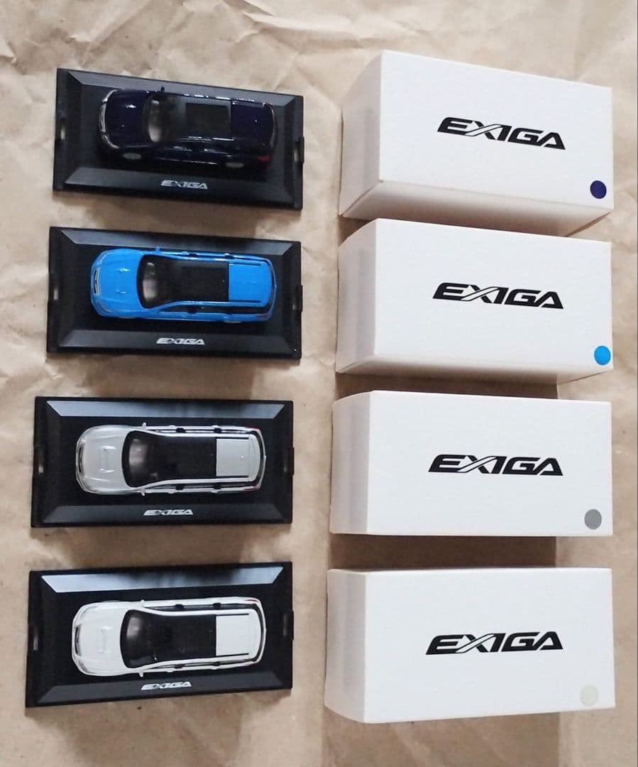 【再々値下げ】ディーラー特注　EXIGA 1/64ミニカー 4色セット