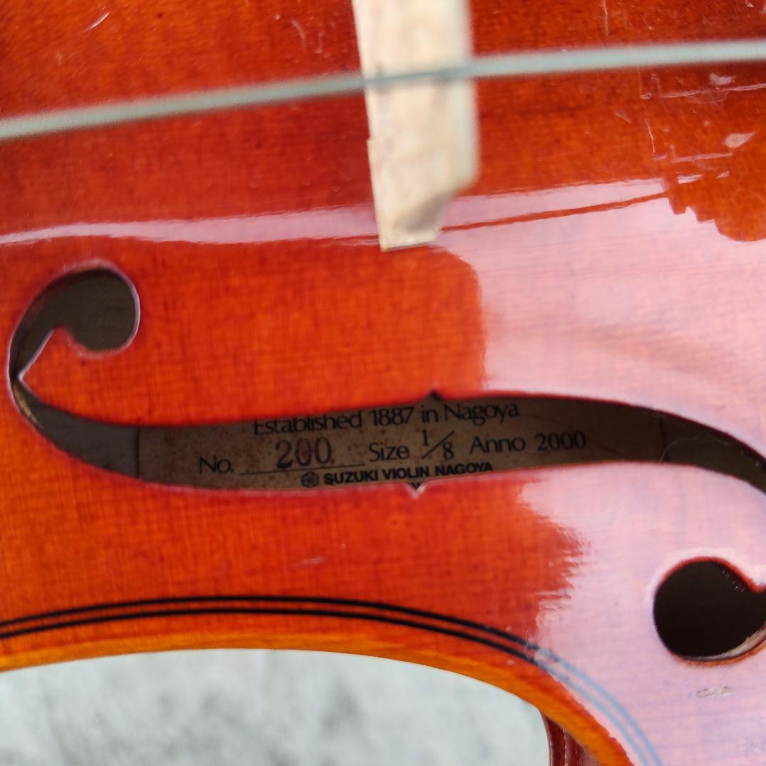 【希少】SUZUKI バイオリン No.200 1/8 日本製 分数バイオリン