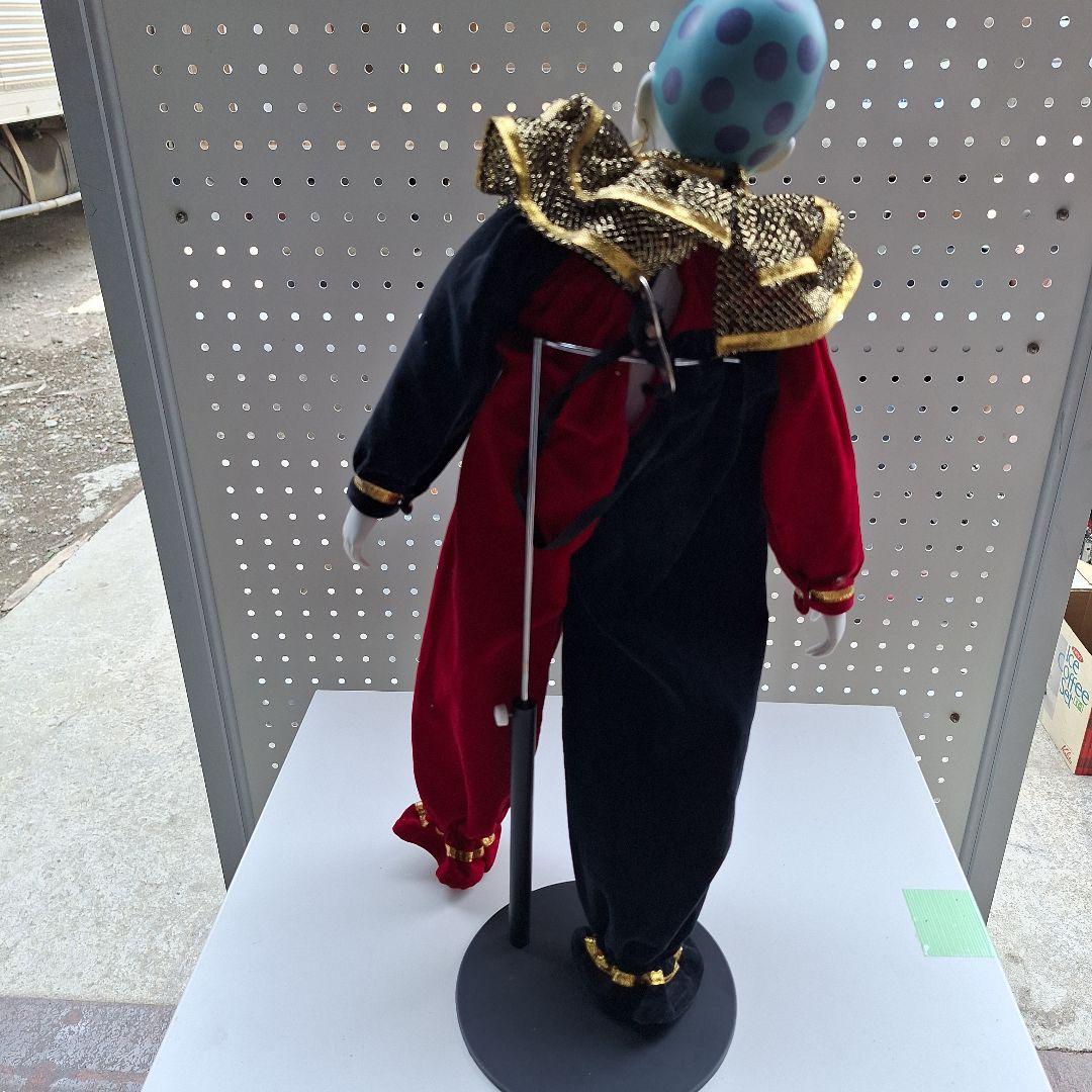 ピエロ 人形 アンティーク オルゴール 陶器 インテリア