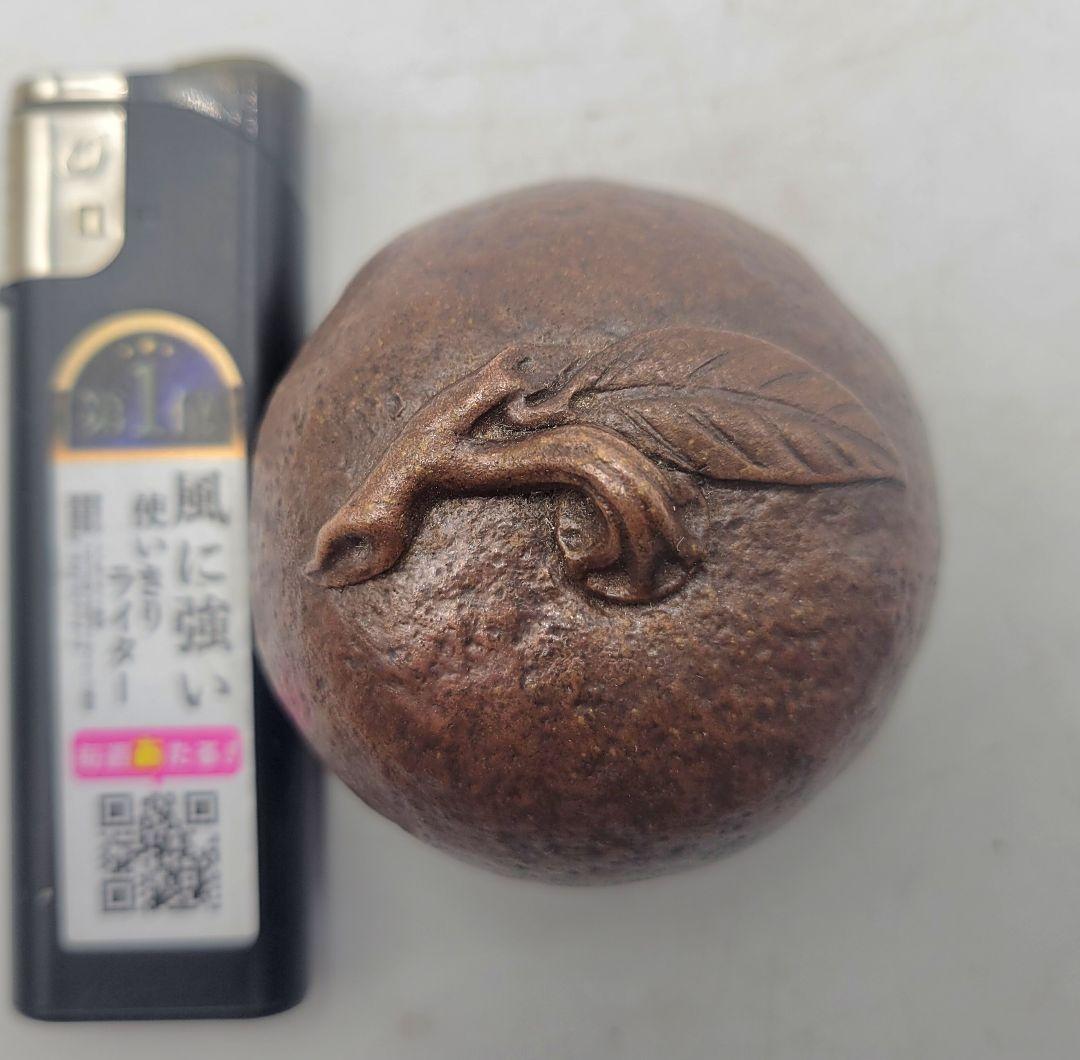 表千家　堀内宗完(兼中斎)宗匠箱書　柚子香合　備前焼　木村陶峰　合わせ箱　茶道具