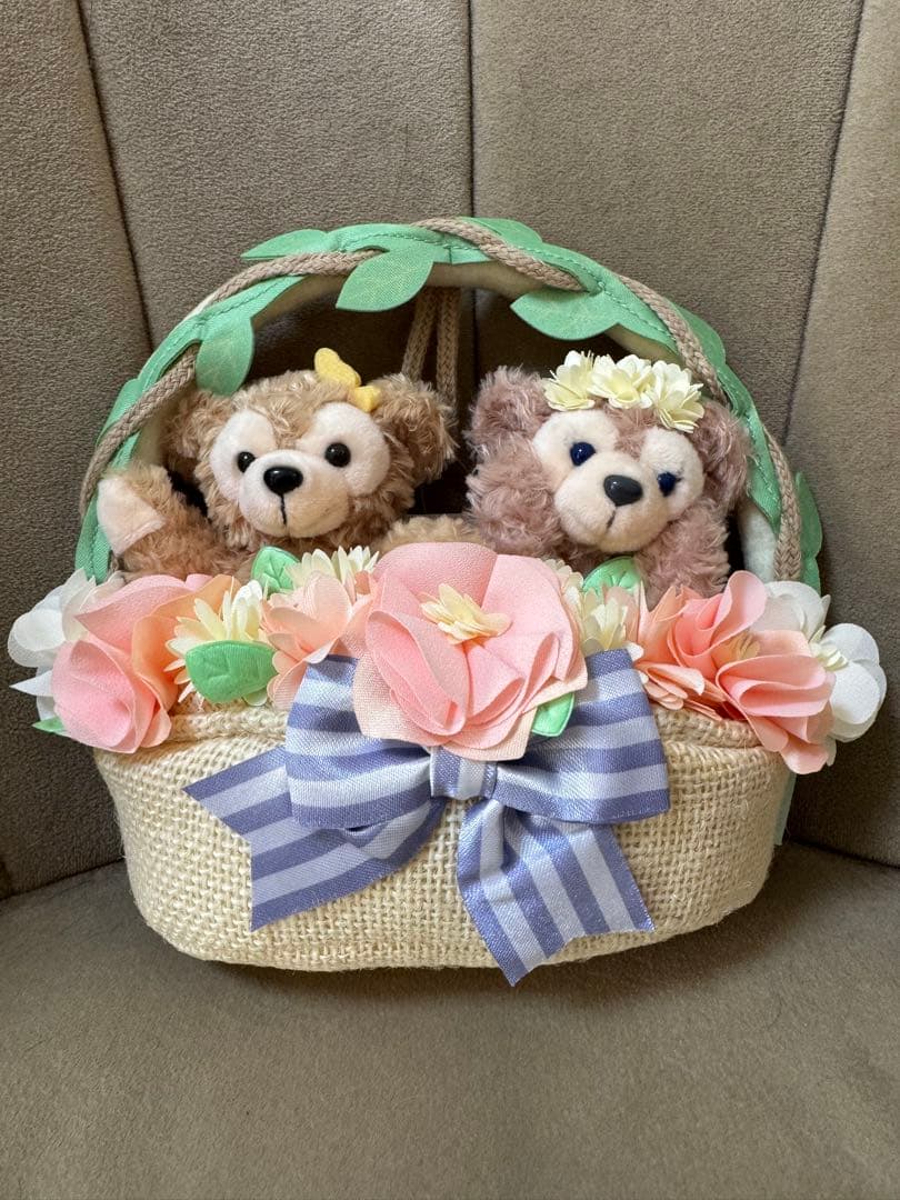 ダッフィー シェリーメイ　スプリングインブルーム　瓶　ボトル　リース　セット