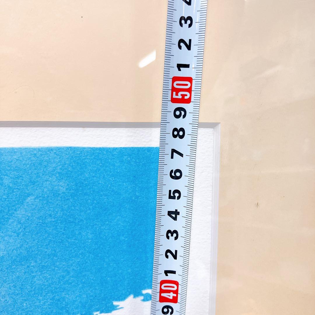 10SAM25 山下清「日本平よりの富士」絵画 46/300 版画 現状品