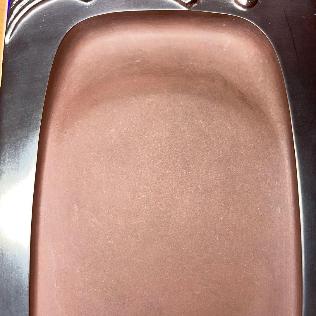 ⭕️赤間硯　梅文硯　三代　玉峯　日枝敏夫　新品未使用美品　梅花蕾を彫刻　祝品