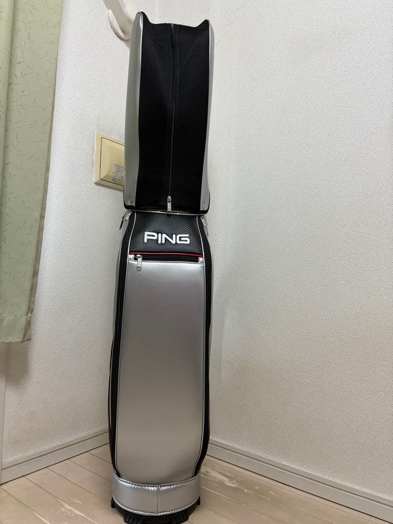 【2025秋冬モデル】PING キャディバッグ エクストラライト シルバー