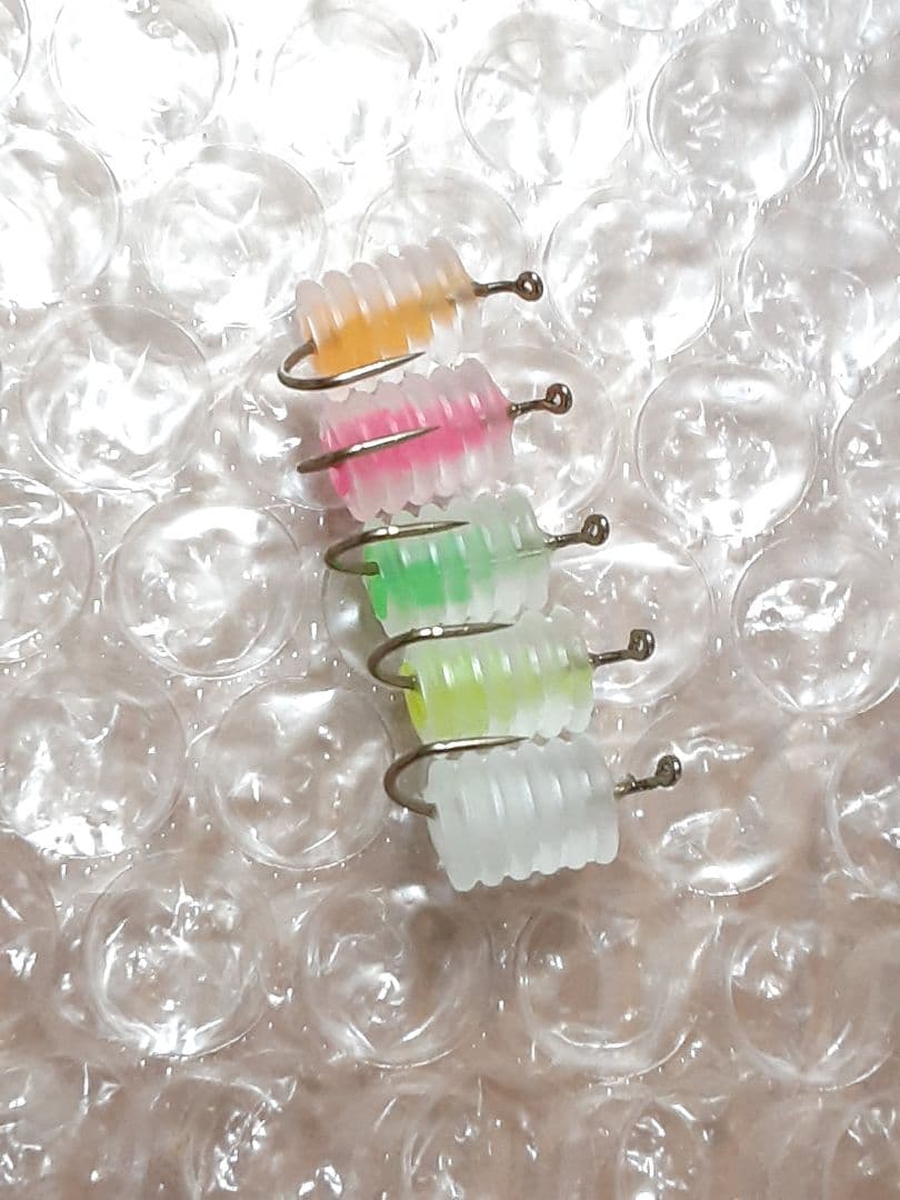 管釣り エリアトラウト ペレットルアー  グロー　5個　セット