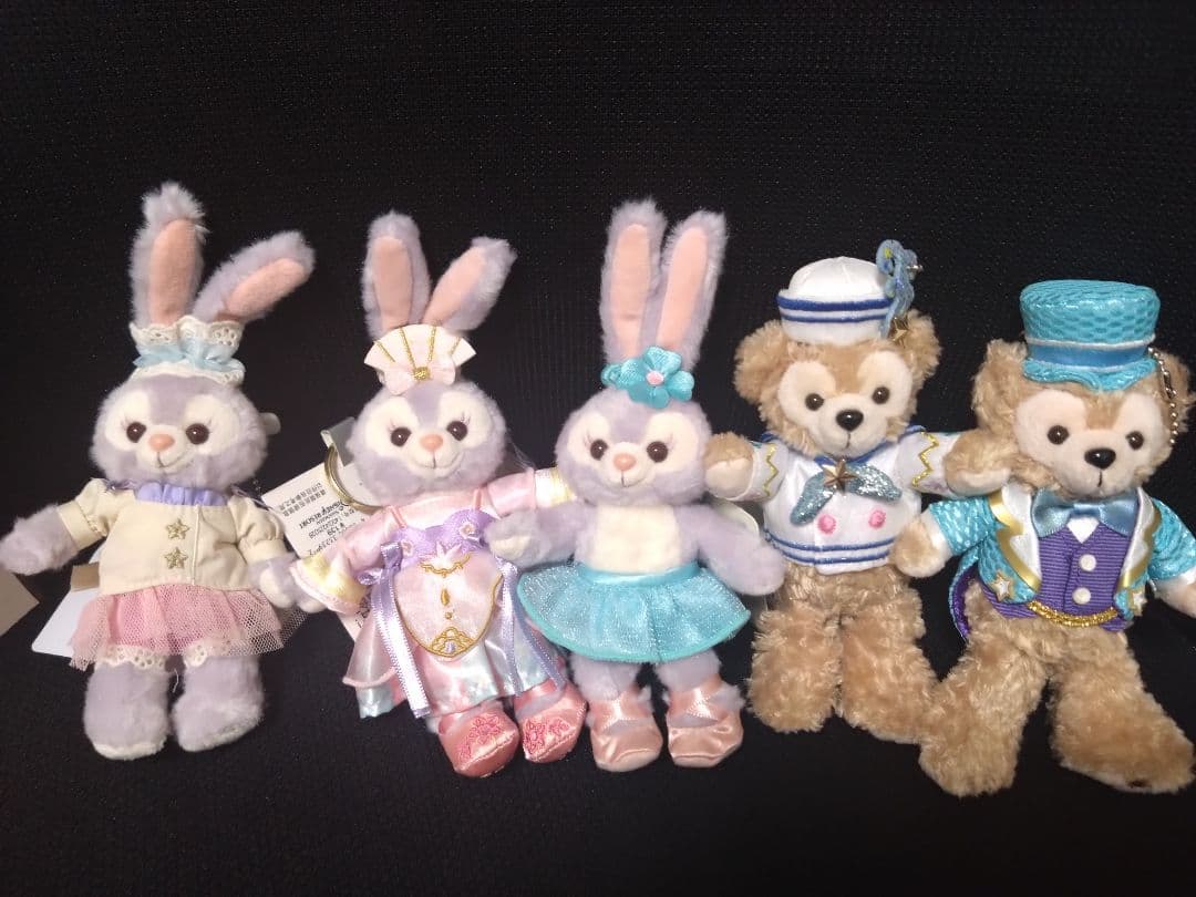 ダッフィー　ジェラトーニ　ステラルー　ぬいぐるみバッジ　チャーム　キーホルダー