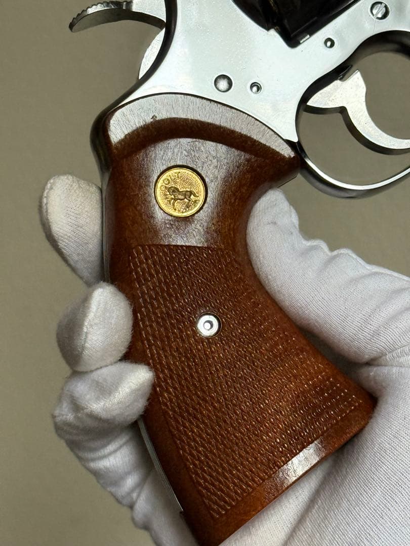 タナカ コルト パイソン 6インチ Rモデル ステンレス シルバー ガスガン