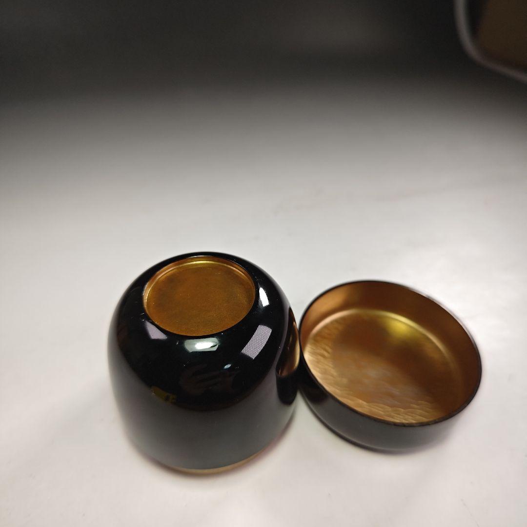 ウ210 棗『細川司光作』『碌々斎好　既望棗　共箱』茶道具　茶器　茶入