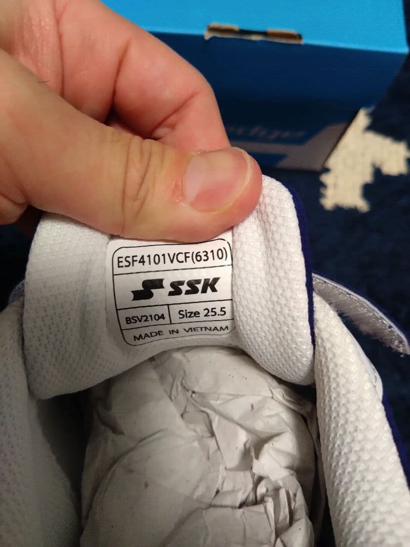 ハ*ネ様 SSK プロエッジ野球スパイクMC-VC-R ブルー/ホワイト 25.