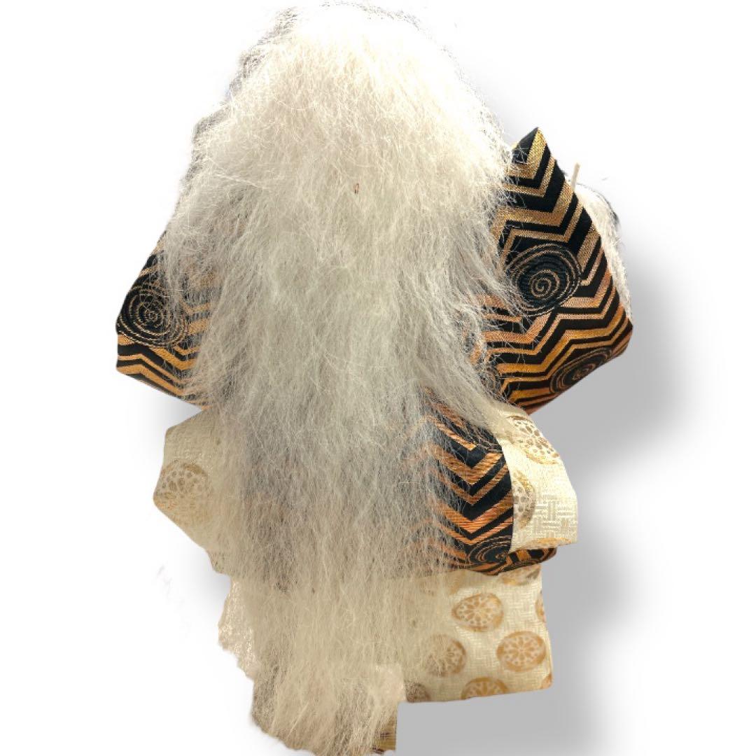 連獅子 歌舞伎人形 日本人形 昭和レトロ 台座付 高さ約48cm 骨董