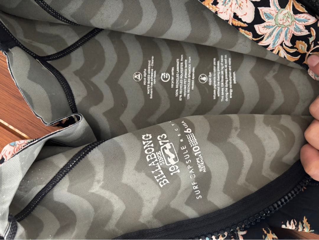 Billabongスプリングウエットスーツ　ショーツタイプ　1mm