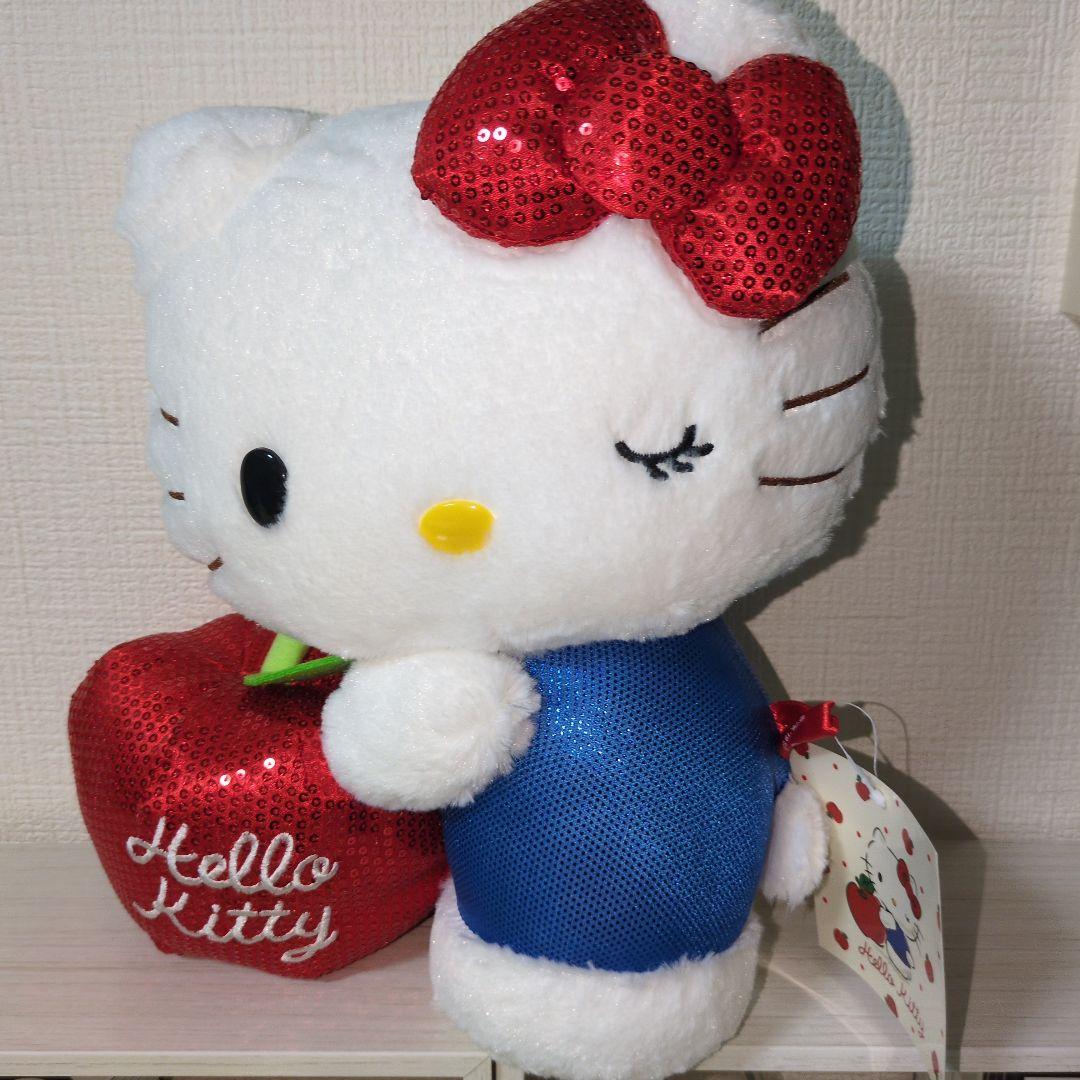 サンリオ ハローキティ 浅草限定 りんご スパンコール マスコット　ぬいぐるみ