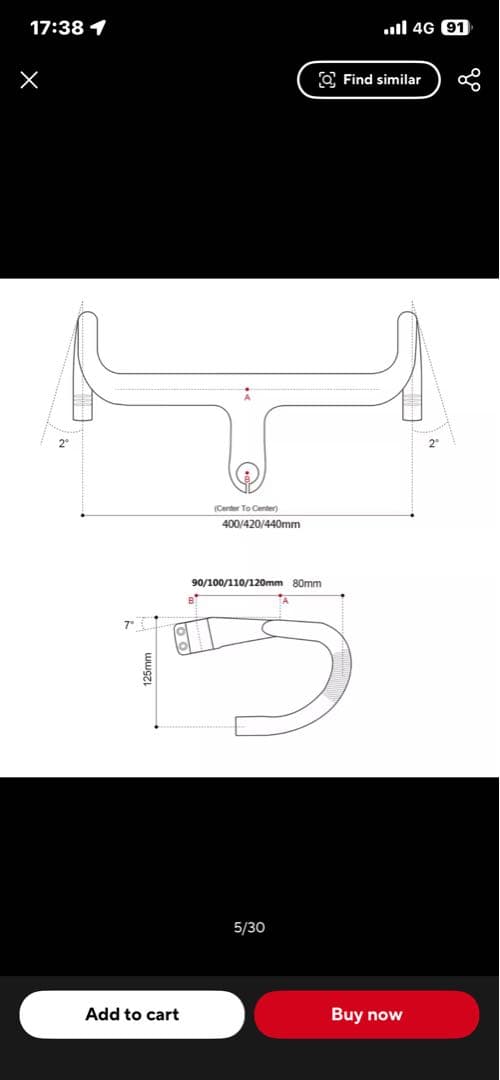 RXL SL カーボンハンドルバー OD2 28.6/31.8mm