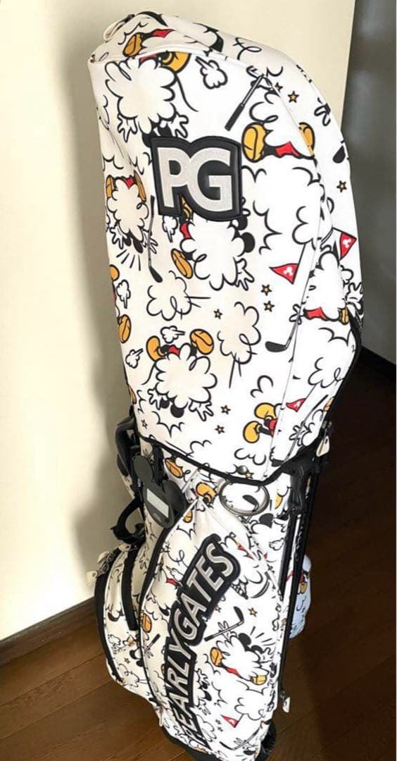 パーリーゲイツ 総柄 スタンド式 キャディバッグ ＜ミッキーシリーズ＞