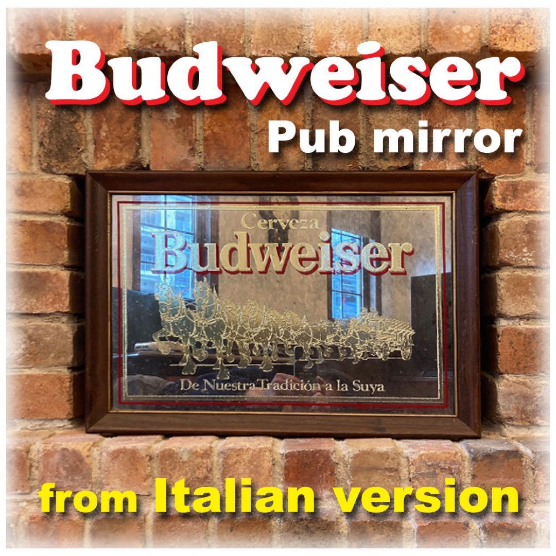 アンティーク雑貨 80sVTG Budweiser Cerveza PubMiller Spain