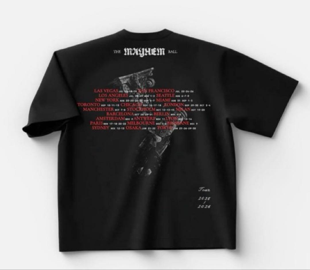 レディ・ガガ ENGLISH DATE BACK SS TEE 8番　Sサイズ
