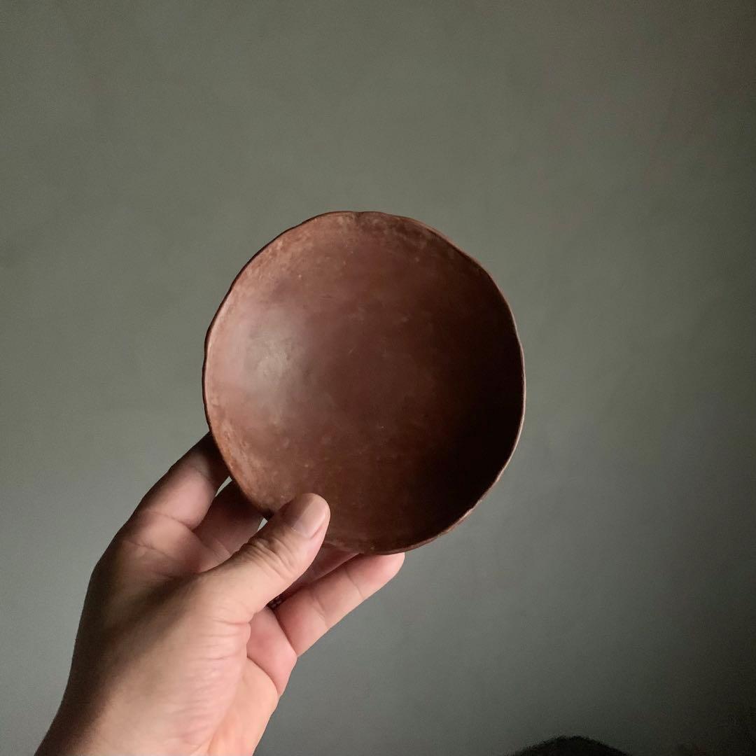 熊谷幸治 さんの 土器 No.2 平碗 現代美術 現代陶芸